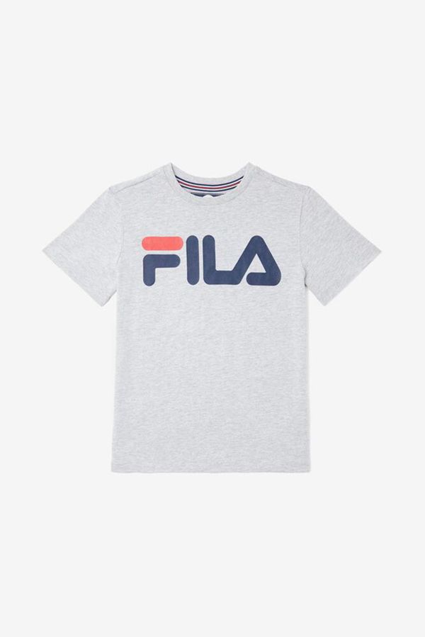 Camisetas Fila Niños Gris - Classic Logo - España 561320CWD